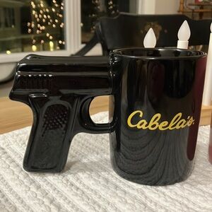 Cabela's Black Gun Handle Mug